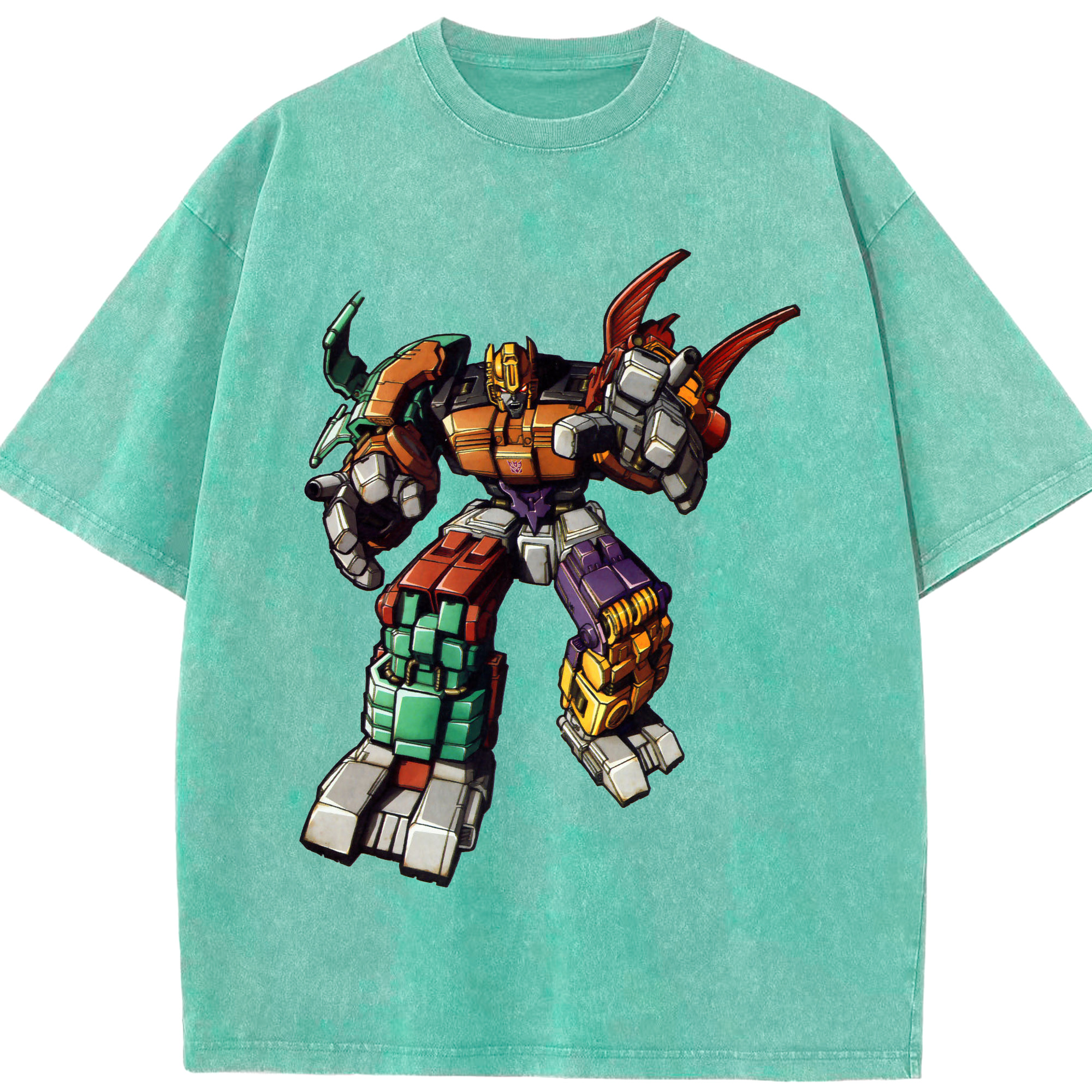 （画像用）  綿100% ヴィンテージ風 半袖Tシャツ（フロントプリント）
